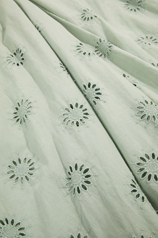 Su Yeşili Wide Leg Kadın Pantolon 4