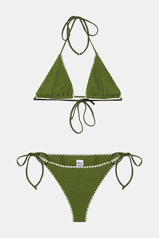 Haki Bağlamalı Kadın Bikini