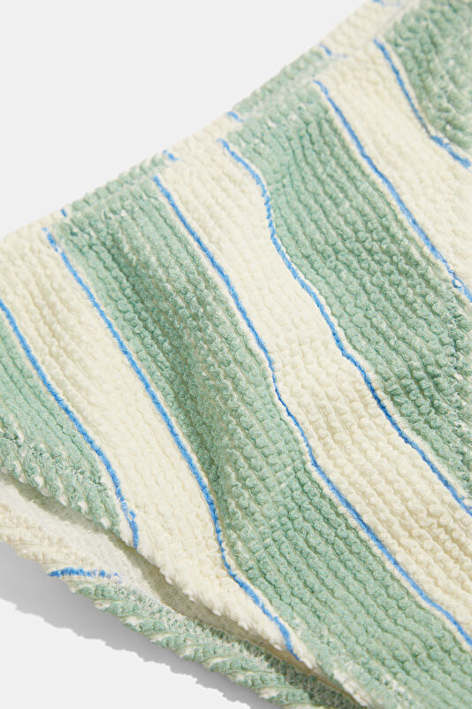 Green Striped Tie-Up Women's Bikini 4