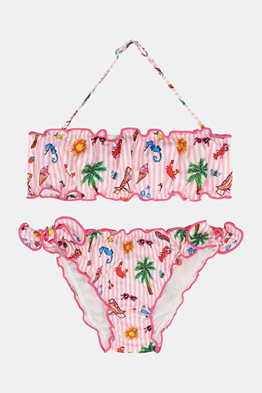 Multicolored Kids Bikini