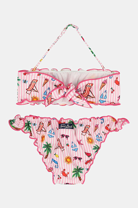 Multicolored Kids Bikini 2