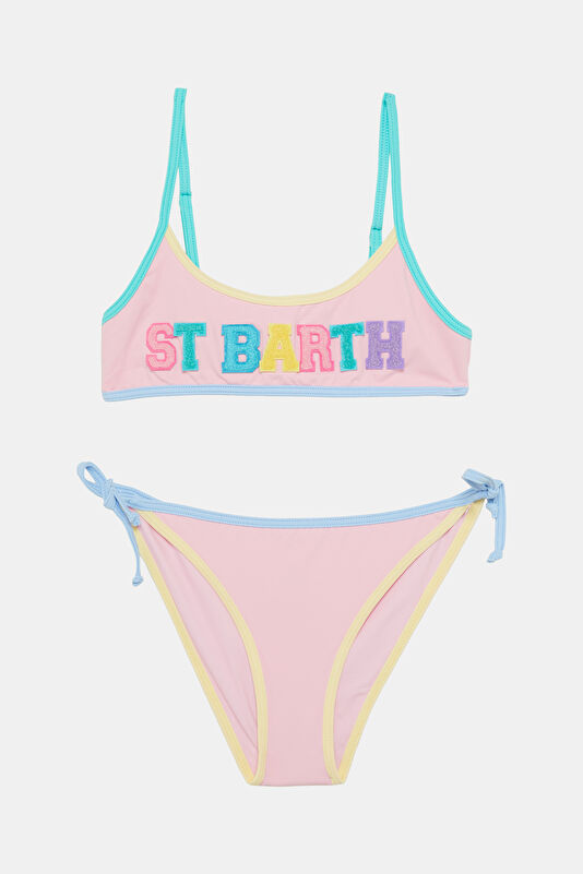 Çok Renkli Desenli Çocuk Bikini