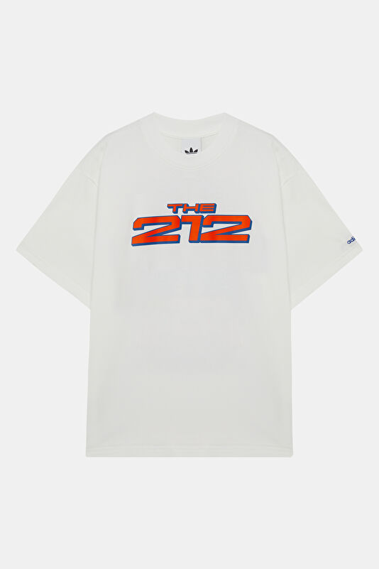 Relax Fit White Crew Neck Printed Men's T-Shirt