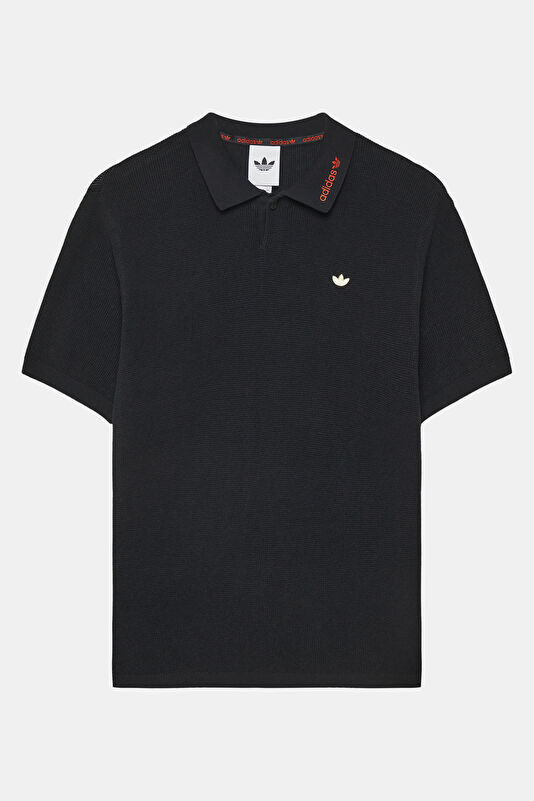 Relax Kalıp Siyah Polo Yaka Erkek T-Shirt