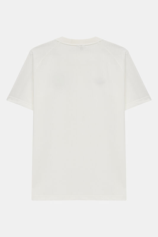 Relax Fit White Crew Neck Men's T-Shirt 2
