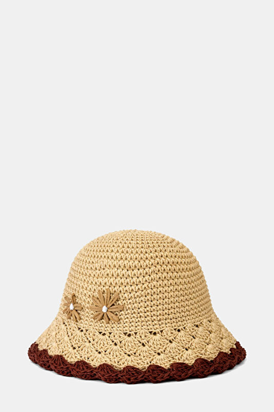 Raffia Bucket Natural Raffia Hat