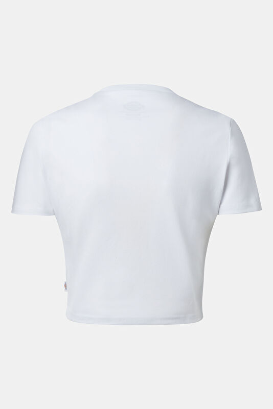 White Crew Neck Embroidered Women's T-Shirt 2