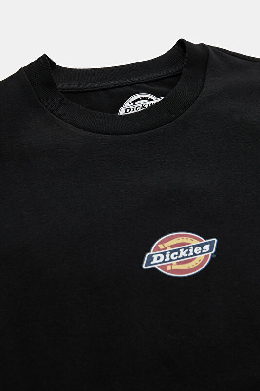 Black Crew Neck Embroidered Women's T-Shirt 3