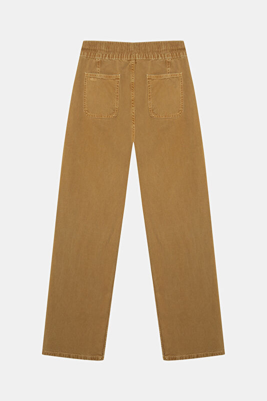 Açık Kahve Wide Leg Kadın Pantolon 2