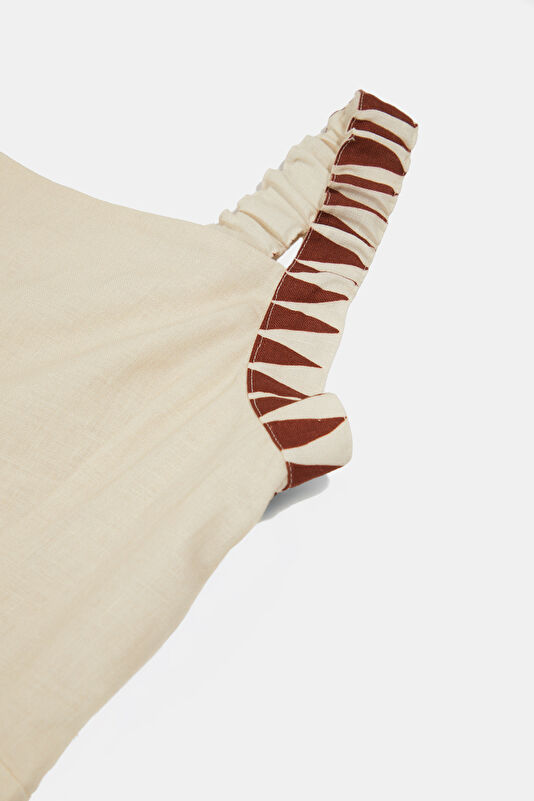 Cream Patterned Women's Dress 3