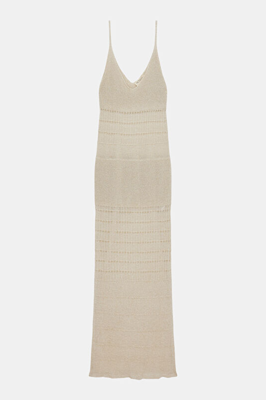 Beige Maxi Women's Dress