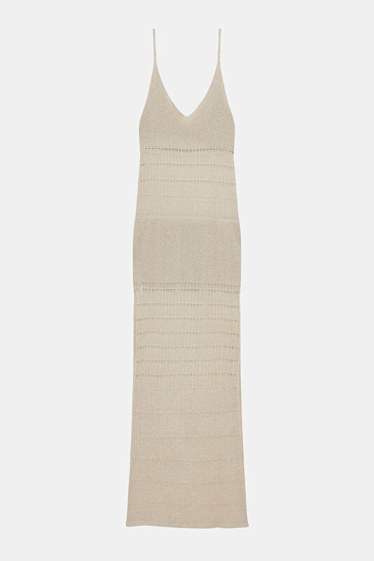 Beige Maxi Women's Dress 2