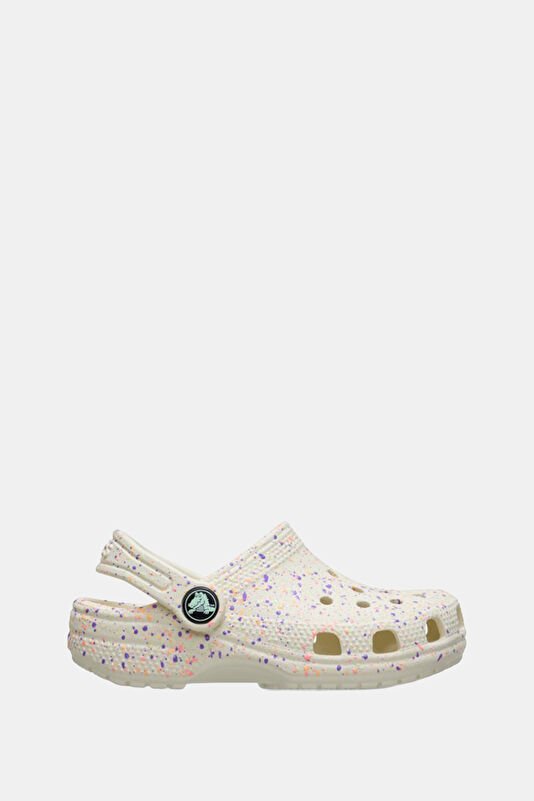 Classic Glow Paint Splatter Clog K Cream Kids' Slippers