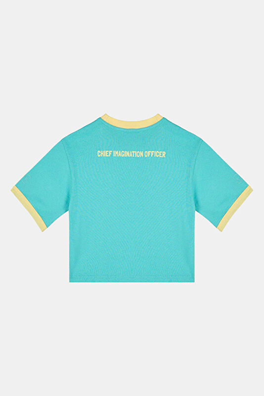 Mavi Bisiklet Yaka Desenli Çocuk T-Shirt 2
