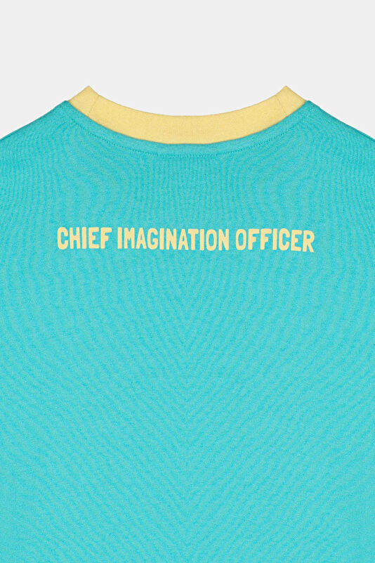 Mavi Bisiklet Yaka Desenli Çocuk T-Shirt 3
