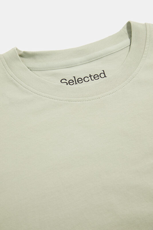 Açık Yeşil Bisiklet Yaka Erkek T-Shirt 3