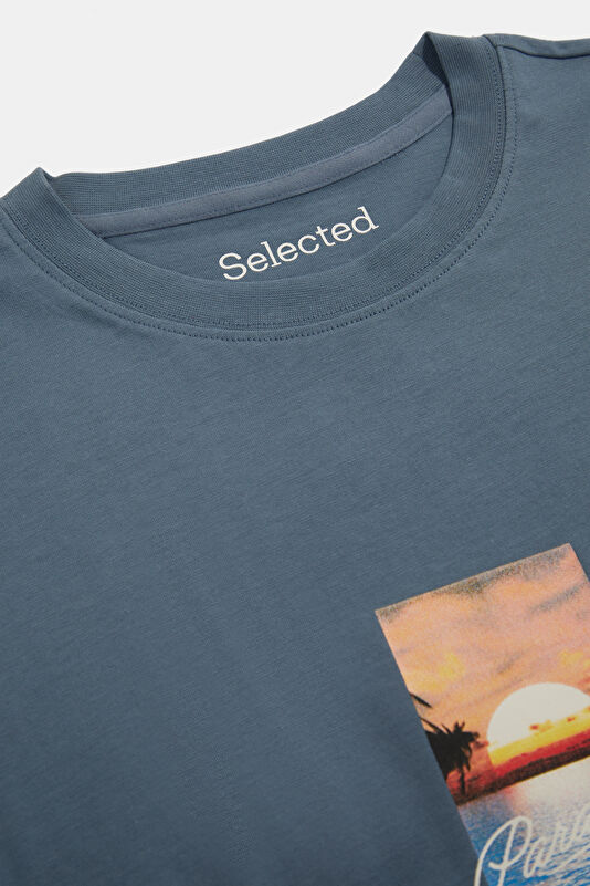 Mavi Bisiklet Yaka Erkek T-Shirt 3
