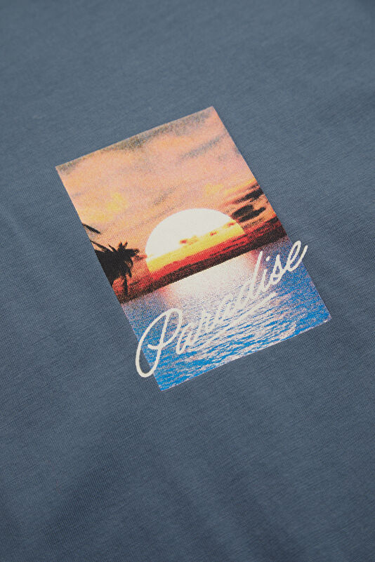 Mavi Bisiklet Yaka Erkek T-Shirt 4