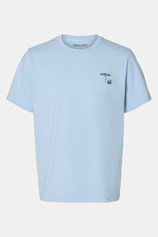 Mavi Bisiklet Yaka Erkek T-Shirt