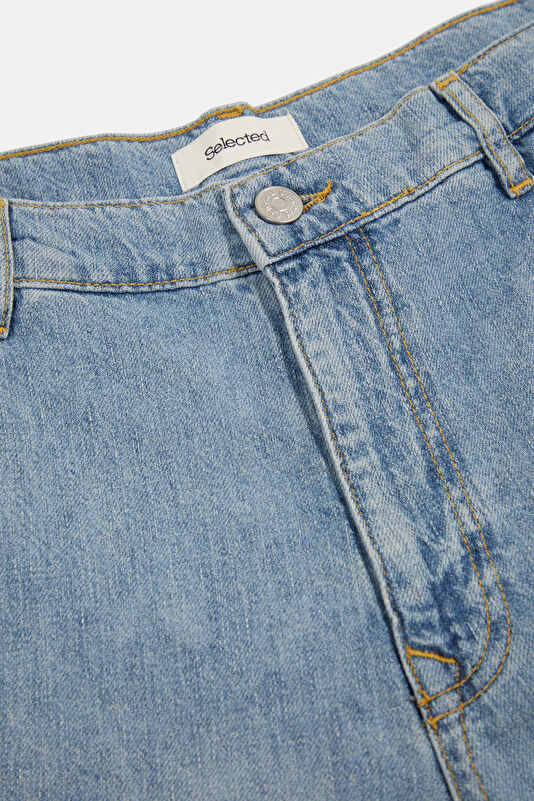 Blue Straight Leg Organic Cotton Men's Jeans 3