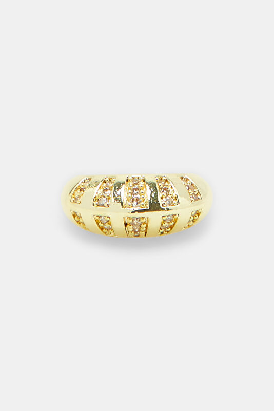 Gold-Colored Brass Ring