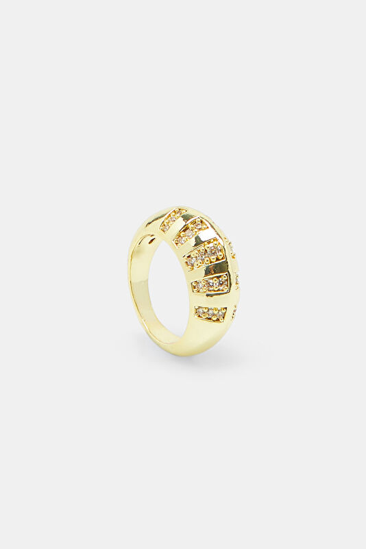 Gold-Colored Brass Ring 2