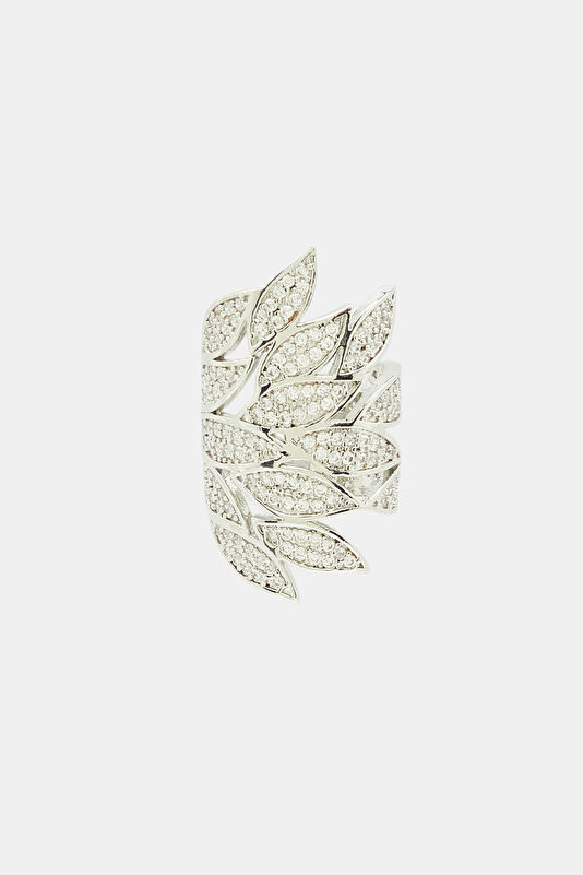 Silver-Colored Brass Earrings
