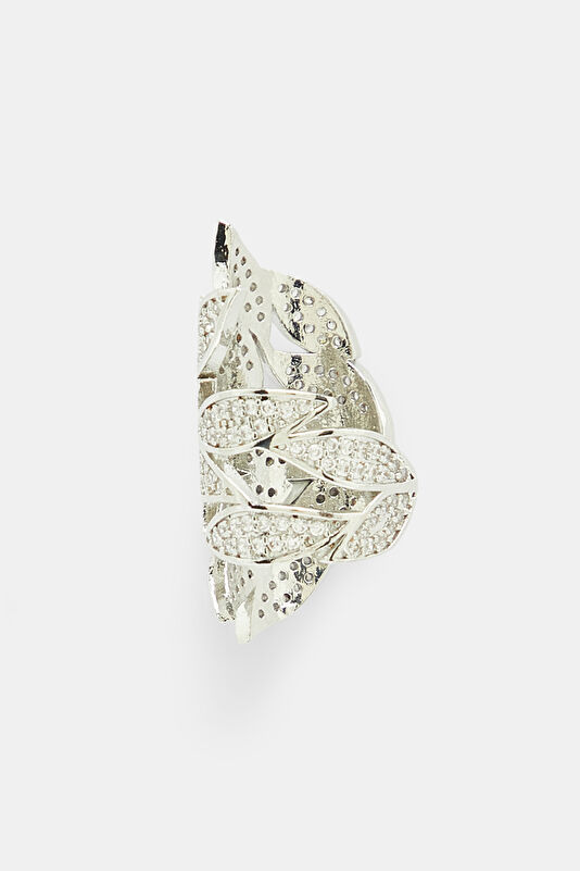 Silver-Colored Brass Earrings 2