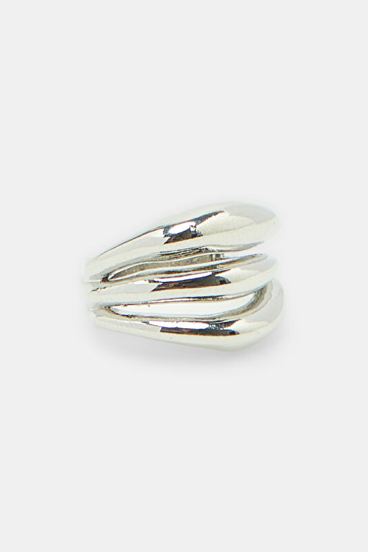 Silver-Colored Brass Ring