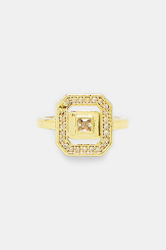 Gold-Colored Brass Ring