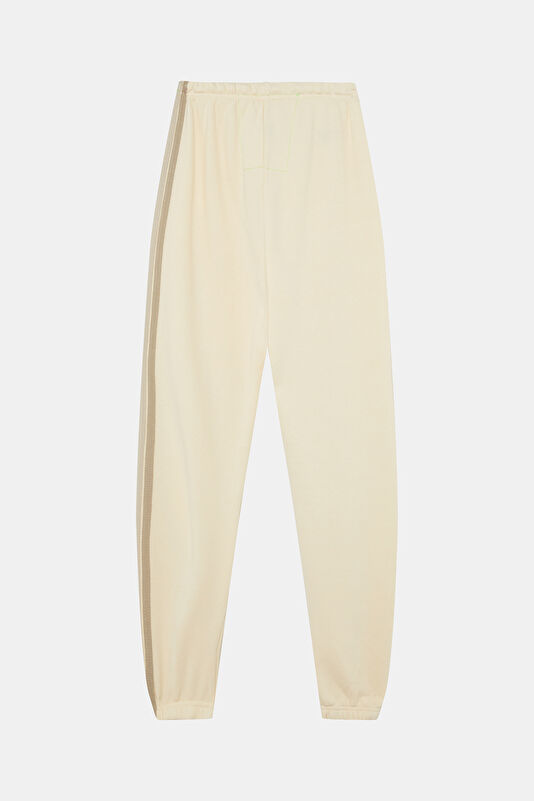 Krem Skinny Kadın Spor Pantolon 2
