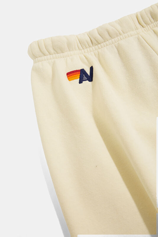 Krem Skinny Kadın Spor Pantolon 3