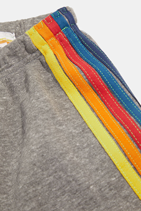 Gri Melanj Skinny Kadın Spor Pantolon 4