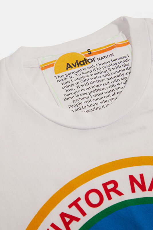 Açık Mavi Bisiklet Yaka Baskılı Kadın T-Shirt 3