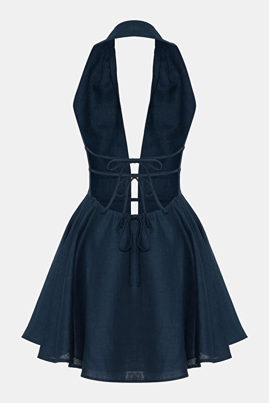 Navy Blue Women's Dress 2