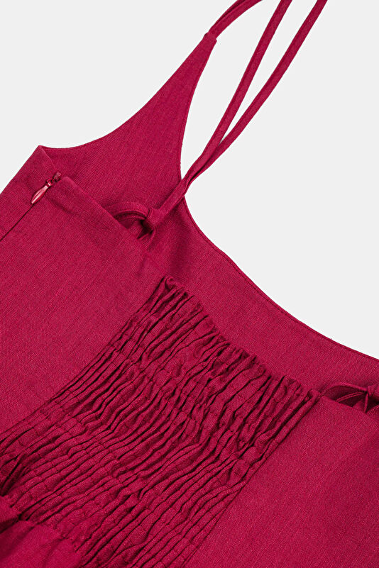 Burgundy Women's Dress 4