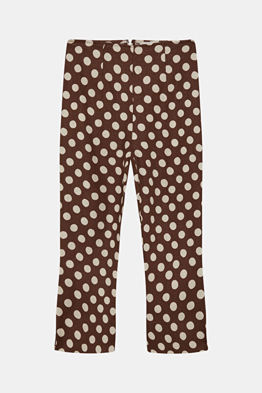 Brown Polka Dot Women's Bermuda Shorts