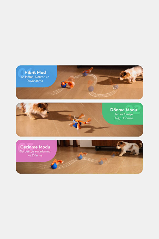 Wicked Ball Rolly Şarjlı İnteraktif Köpek Oyuncak Topu 3