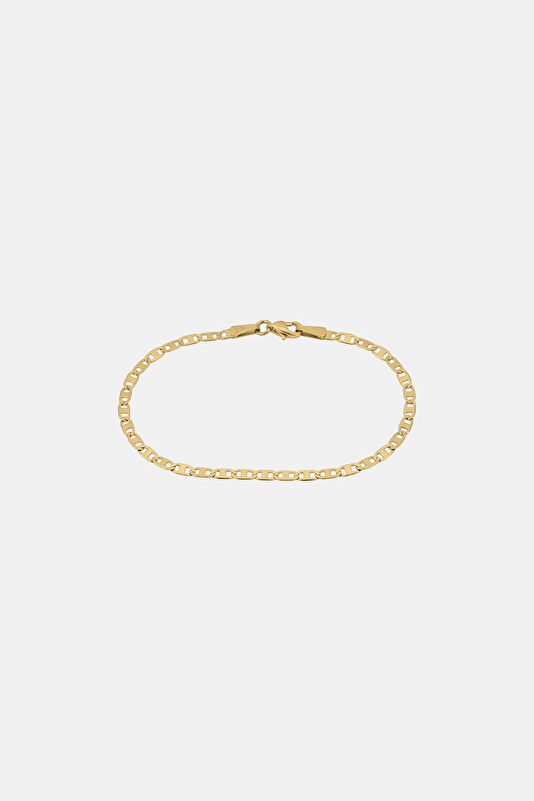 Gold Plated Bar Chain Bracelet