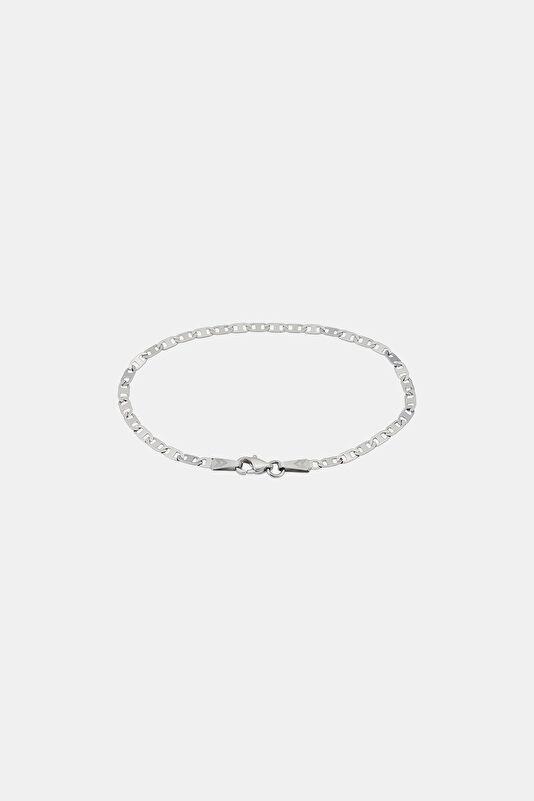 Silver Plated Bar Chain Bracelet 2