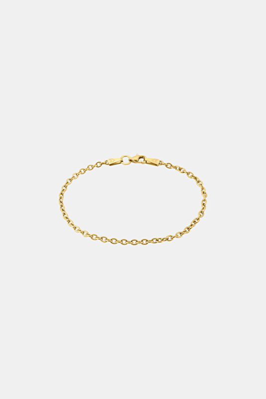 Gold Plated Cable Chain Bracelet