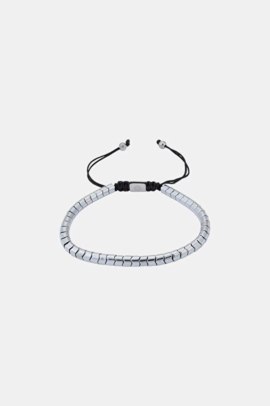 Silver Plated Hematite Stone Bracelet