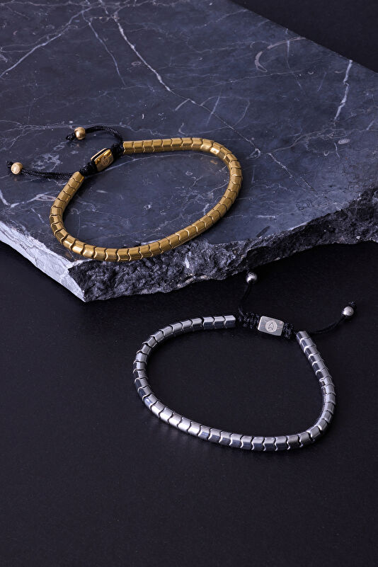 Silver Plated Hematite Stone Bracelet 4
