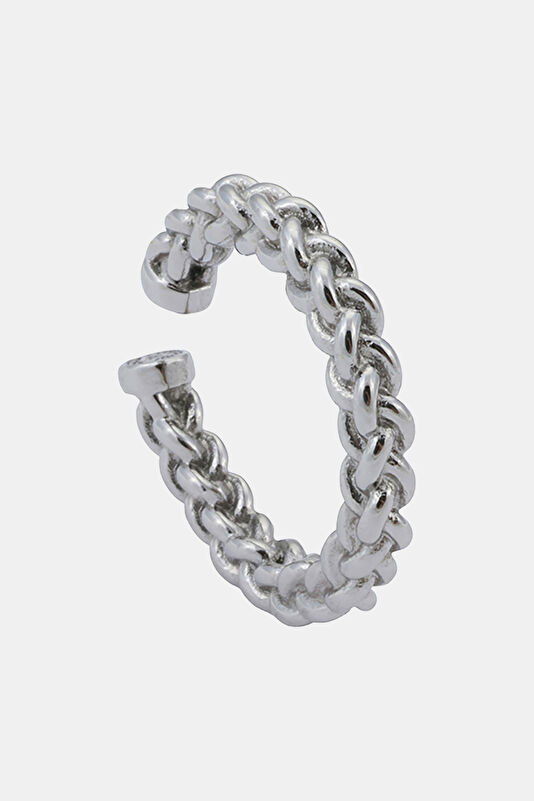 Silver Plated Mesh Ring