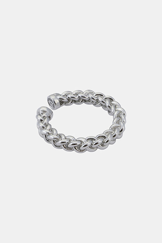Silver Plated Mesh Ring 2