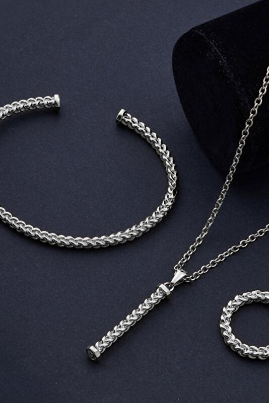 Silver Plated Mesh Ring 4