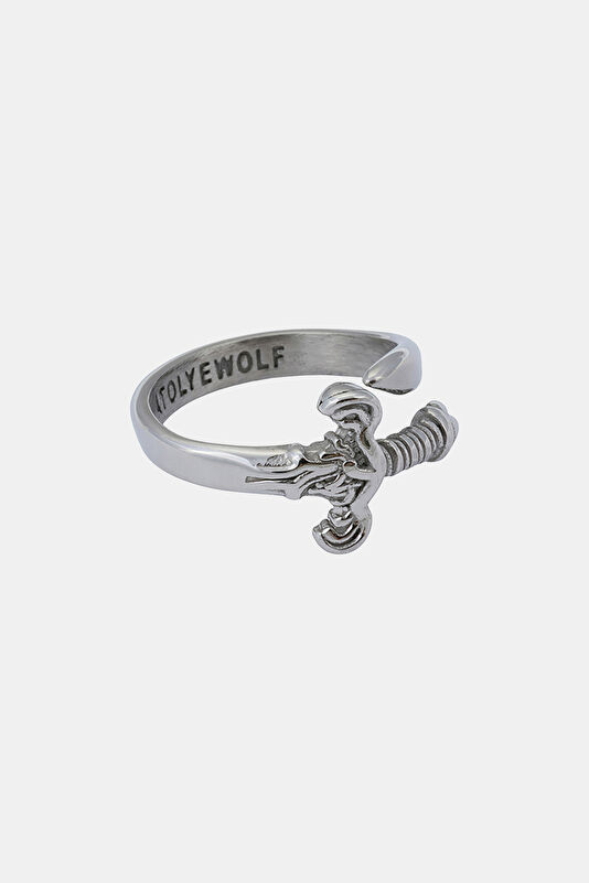 Silver Plated Sword Ring 2
