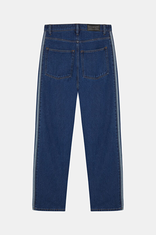 Relax Fit Indigo Wide Leg Men's Pants 2