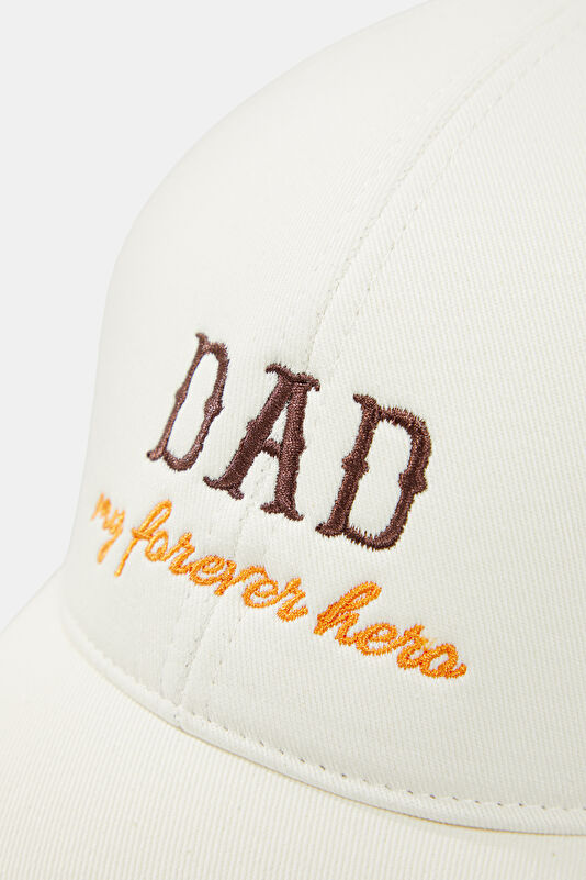 Ecru Embroidered Hat 3