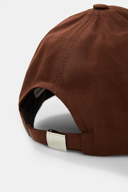Brown Embroidered Hat 3